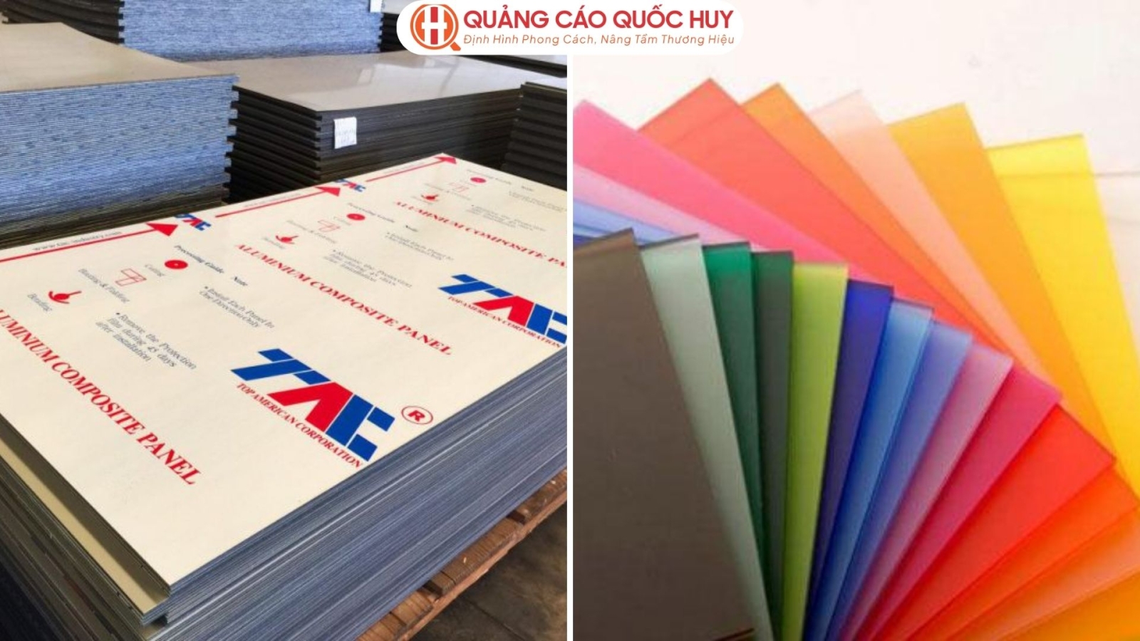 Mẫu bảng hiệu alu và mica đẹp tại Hưng Thịnh, Đồng Nai